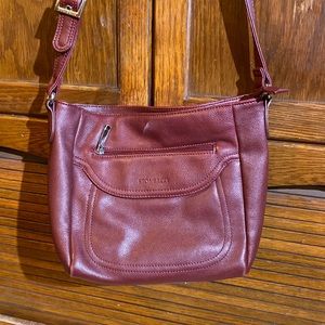 Stone Mountain Maroon Leather handbag!